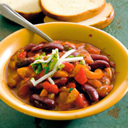 Spice Up Dinner: Hearty Vegetarian Chili with Beans Bliss