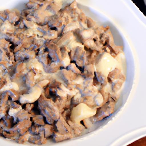 Creamy & Easy Keto Beef Stroganoff with Sour Cream Delight