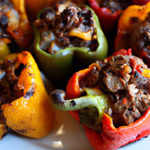 Flavor-Packed Keto Stuffed Bell Peppers with Ground Beef