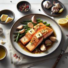 Savor Simplicity: One-Pan Garlic Butter Salmon Magic
