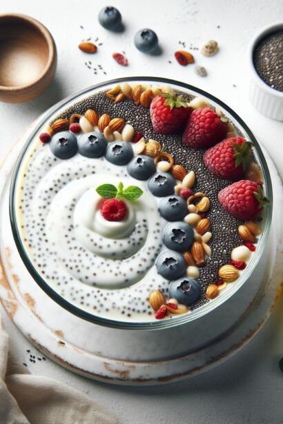 Indulge in Creamy Chia Seed Pudding with Yogurt Twist