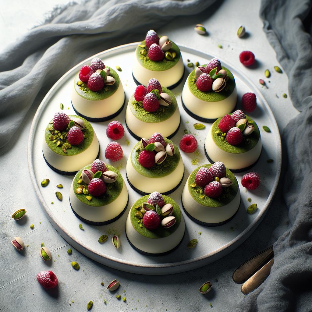 Inside Decadent Pistachio & Raspberry Cheesecake Domes