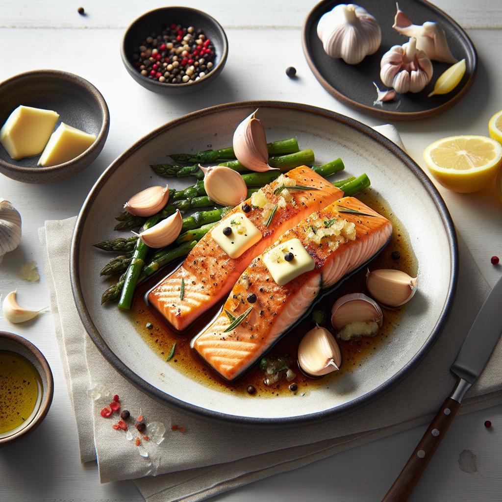 Savor Simplicity: One-Pan Garlic Butter Salmon Magic