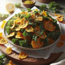Crunchy Kale Chips with Nutritional Yeast: The Savory Superfood