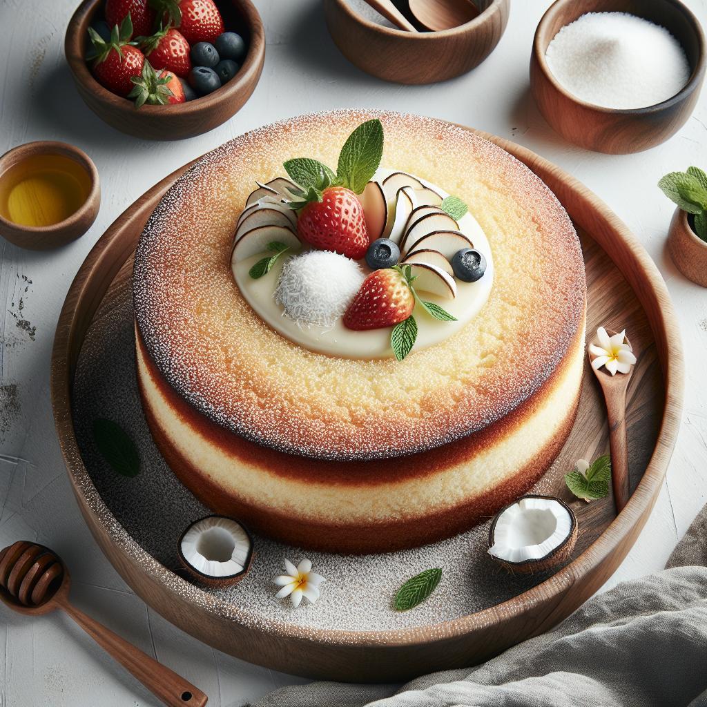 Whip Up a Moist Coconut Flour Vanilla Cake Delight