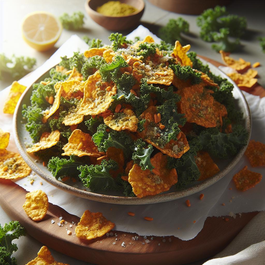 Crunchy Kale Chips with Nutritional Yeast: The Savory Superfood