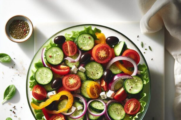 Classic Greek Salad: Quick, Refreshing & Vegan-Friendly Delight