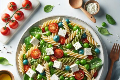 Mediterranean Delight: Refreshing Greek Pasta Salad with Feta