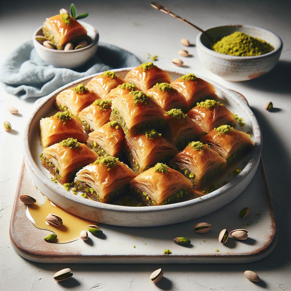 Golden Layers: The Art of Turkish Pistachio Baklava Revealed