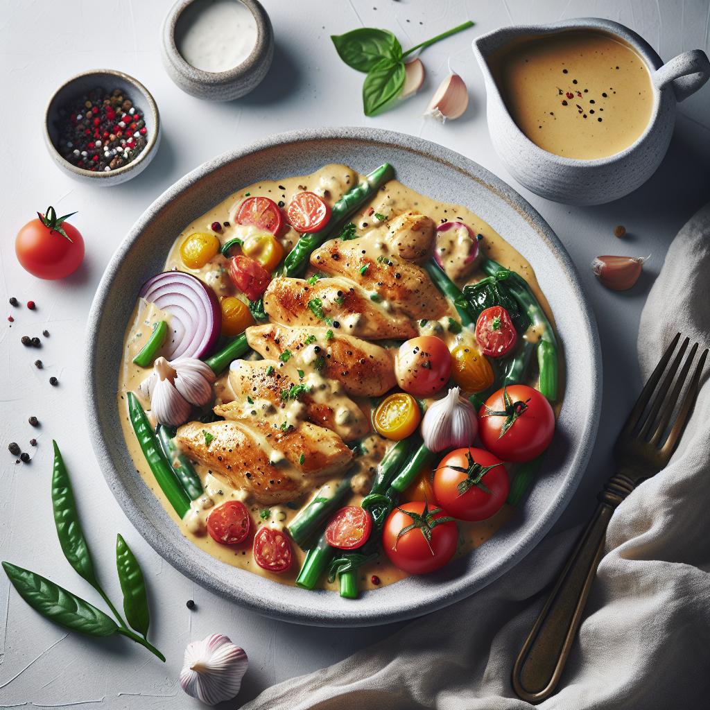 Velvety Creamy Garlic Chicken: A Flavorful Dinner Delight