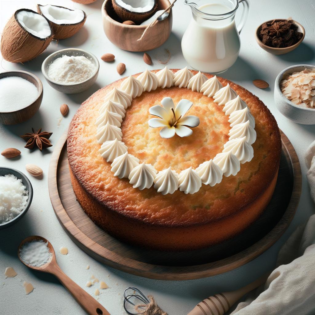Whip Up a Moist Coconut Flour Vanilla Cake Delight