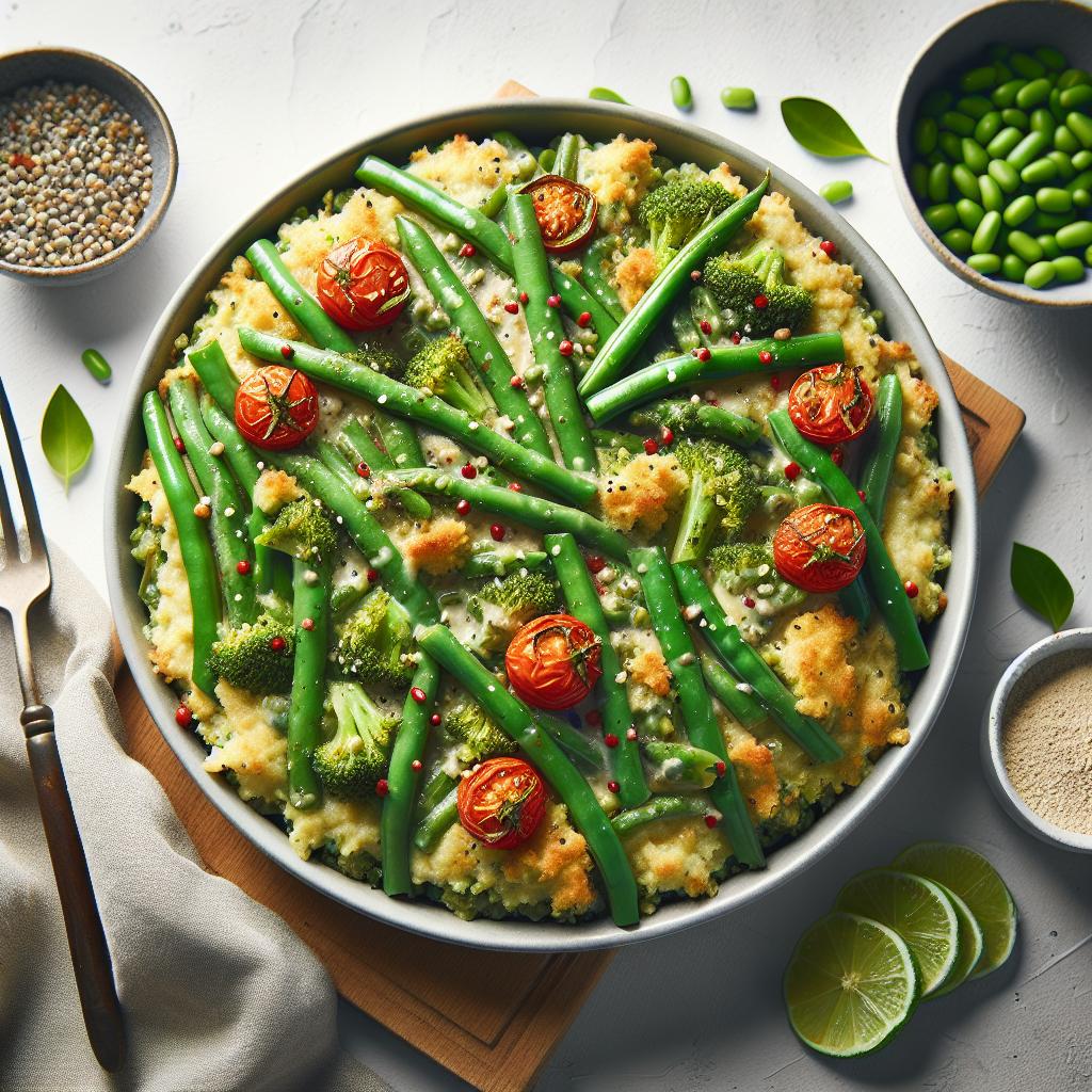 A Flavorful Twist: Simple Vegan Green Bean Casserole Guide