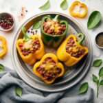 Savor Easy Keto Stuffed Bell Peppers with Ground Beef!