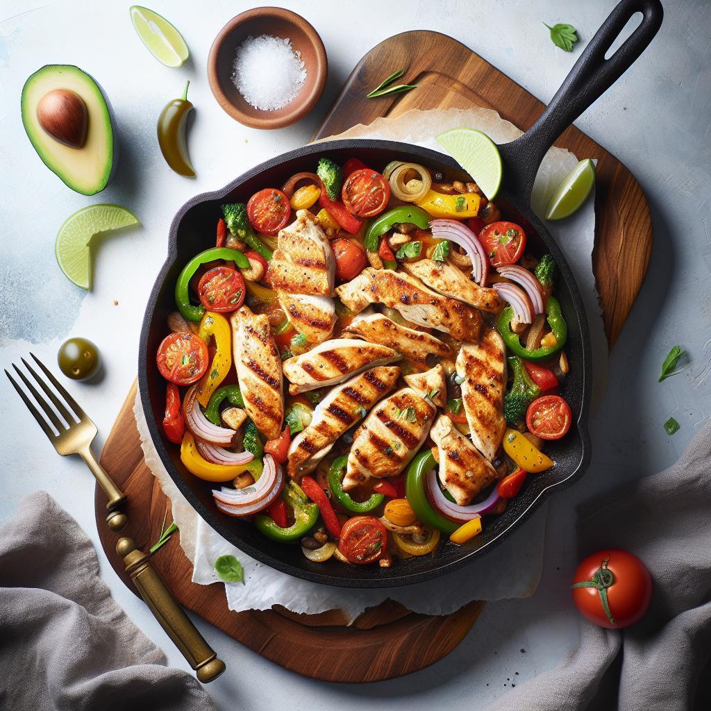 Sizzle & Savor: Low-Carb Keto Chicken Fajita Skillet Delight