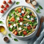 Mediterranean Delight: Refreshing Greek Pasta Salad with Feta