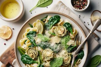 Indulgent Creamy Spinach Artichoke Pasta Recipe Unveiled