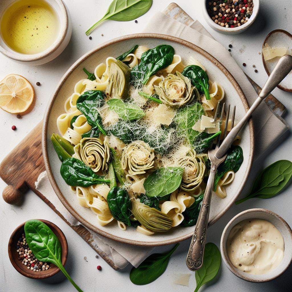 Indulgent Creamy Spinach Artichoke Pasta Recipe Unveiled