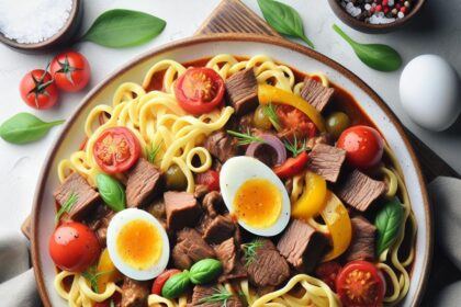 Hearty Beef Goulash with Egg Noodles: A Comfort Classic