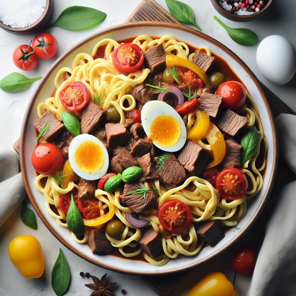 Hearty Beef Goulash with Egg Noodles: A Comfort Classic
