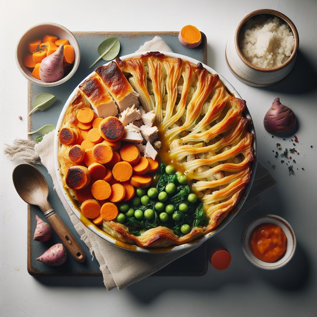 Hearty Turkey Shepherd’s Pie with Sweet Potato Twist