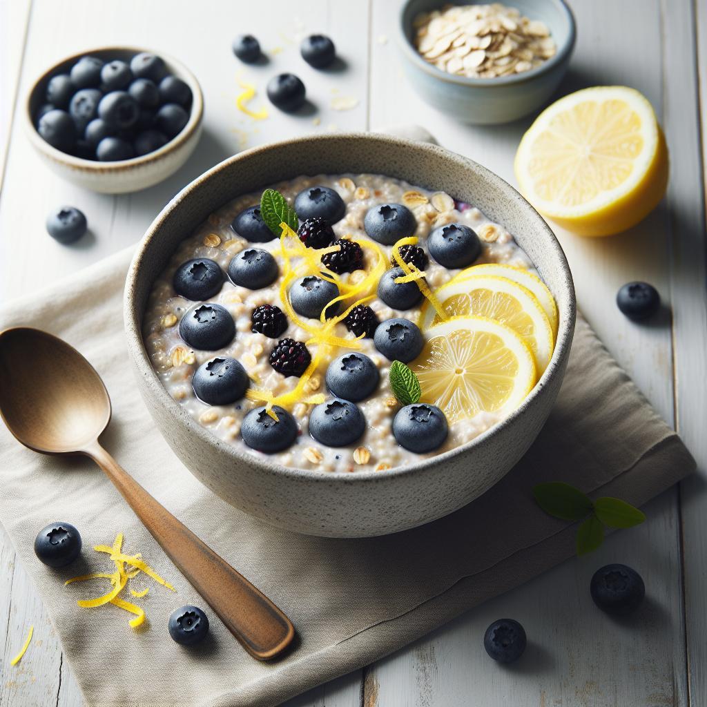 Zesty Lemon Blueberry Overnight Oats: A Bright Breakfast Boost