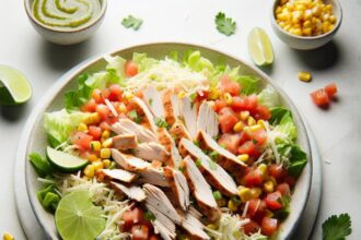 Zesty Turkey Taco Salad with Refreshing Lime Dressing