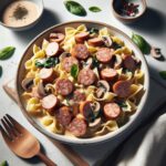 Savory Turkey Sausage Pasta with Creamy Mushroom Sauce