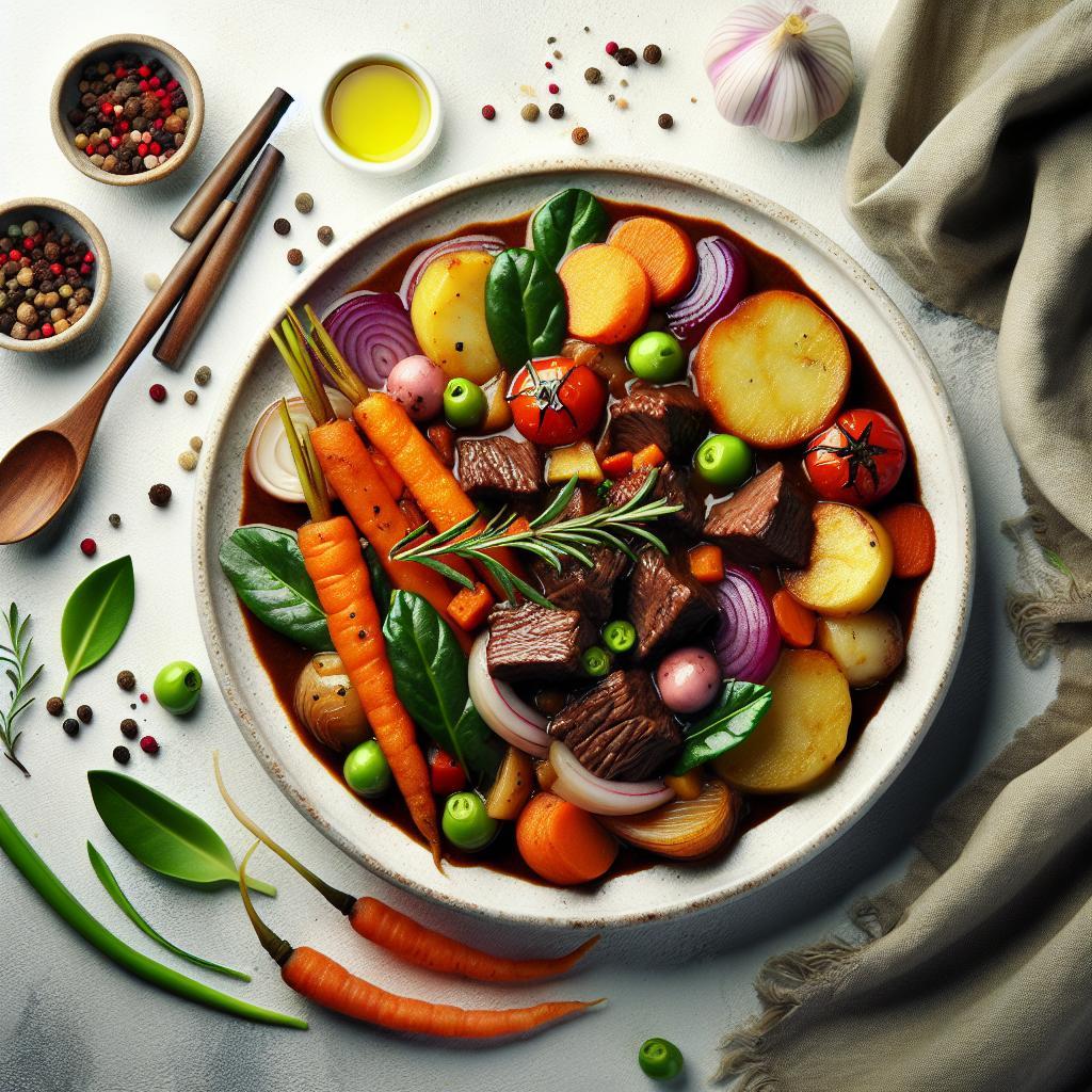 Hearty Beef Stew with Root Vegetables: A Comfort Classic