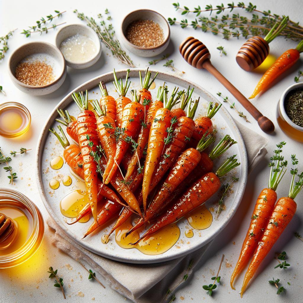 Sweet Harmony: Honey Roasted Carrots Infused with Thyme