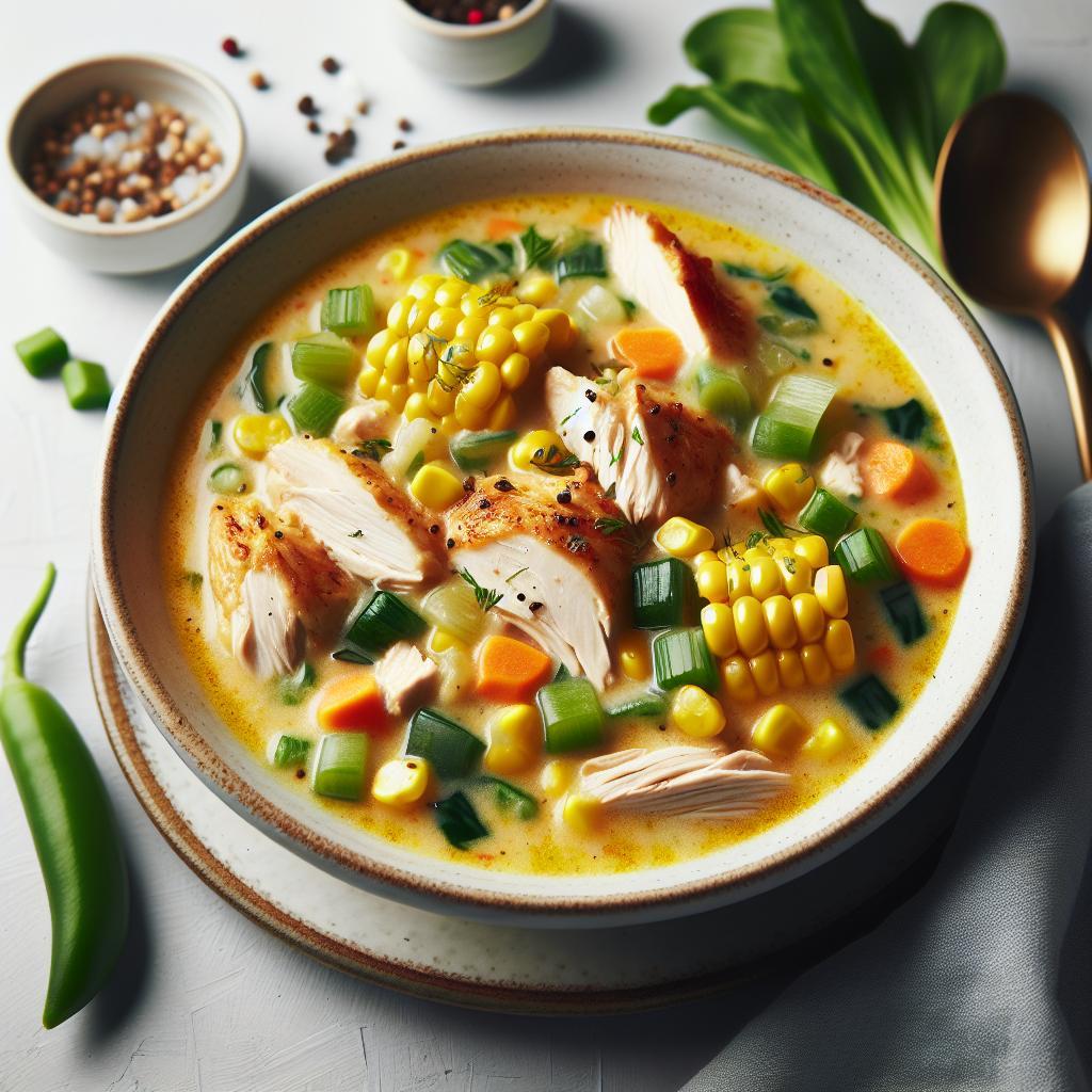 Hearty Chicken and Corn Chowder: A Comforting Classic Recipe