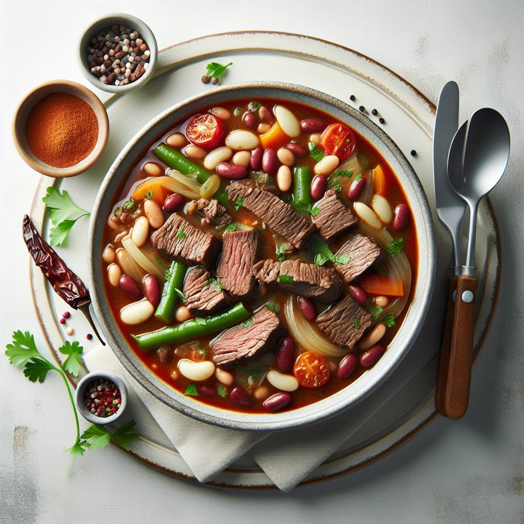 Hearty Beef and Bean Stew: A Nutritious Comfort Classic
