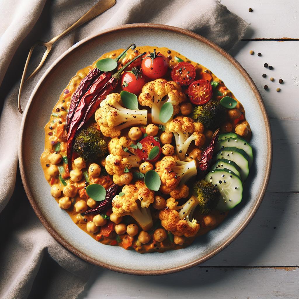 Roasted Cauliflower & Chickpea Curry: A Flavorful Feast
