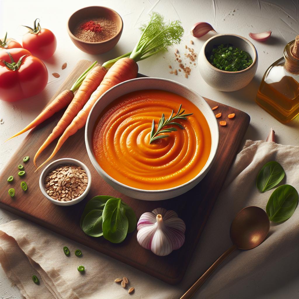 Velvety Carrot Soup: A Creamy Comfort in Every Spoonful