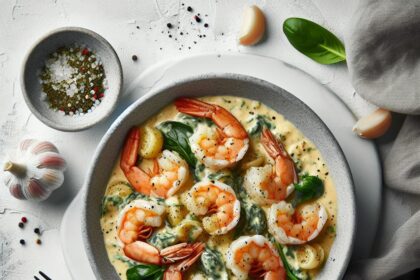 Indulge in Creamy Garlic Shrimp: A Savory Seafood Delight