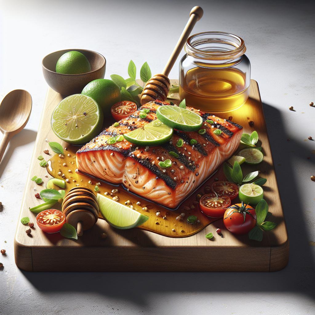 Zesty Baked Salmon with Honey and Lime: A Flavorful Twist