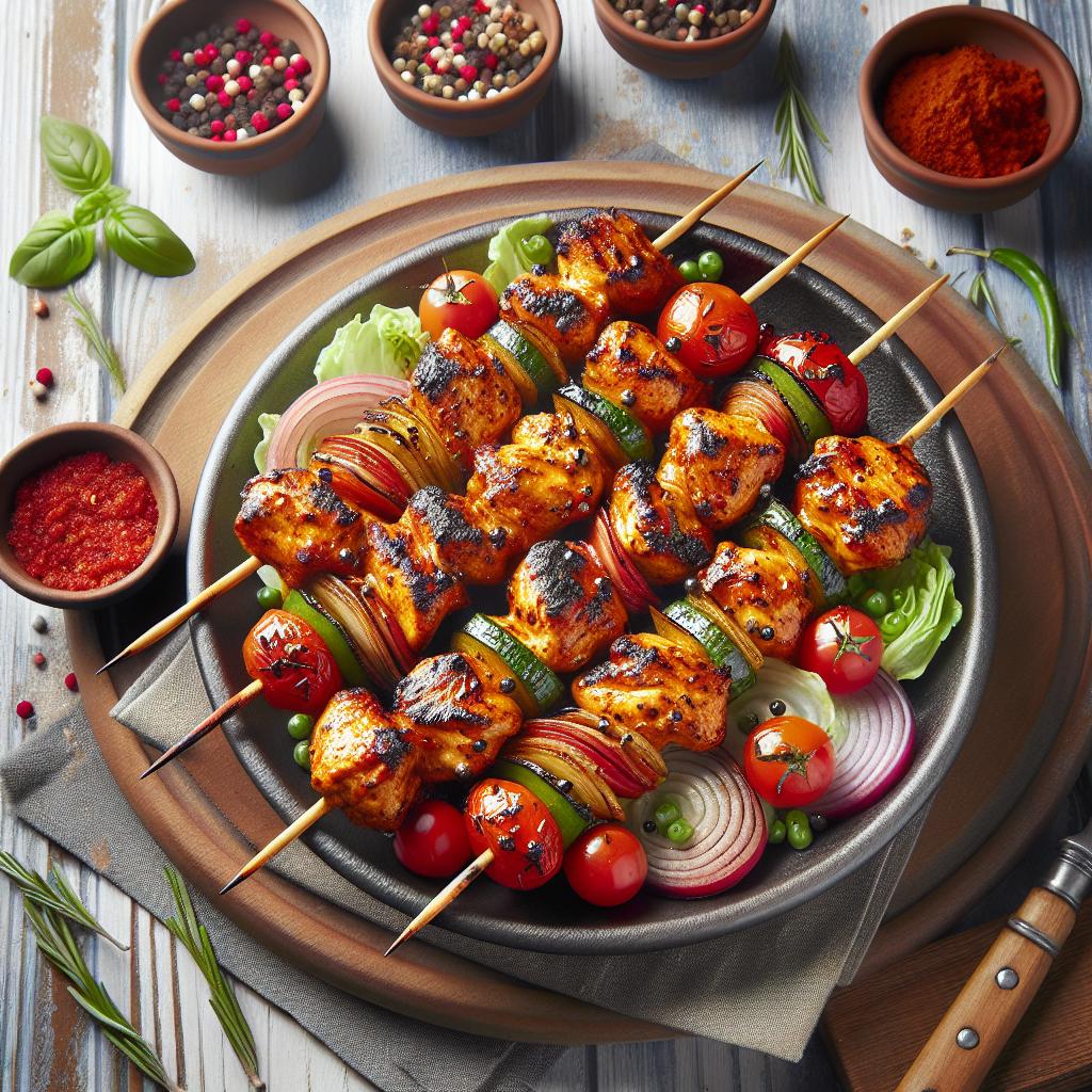Sizzling Chicken Tikka Skewers: A Flavorful Grill Delight
