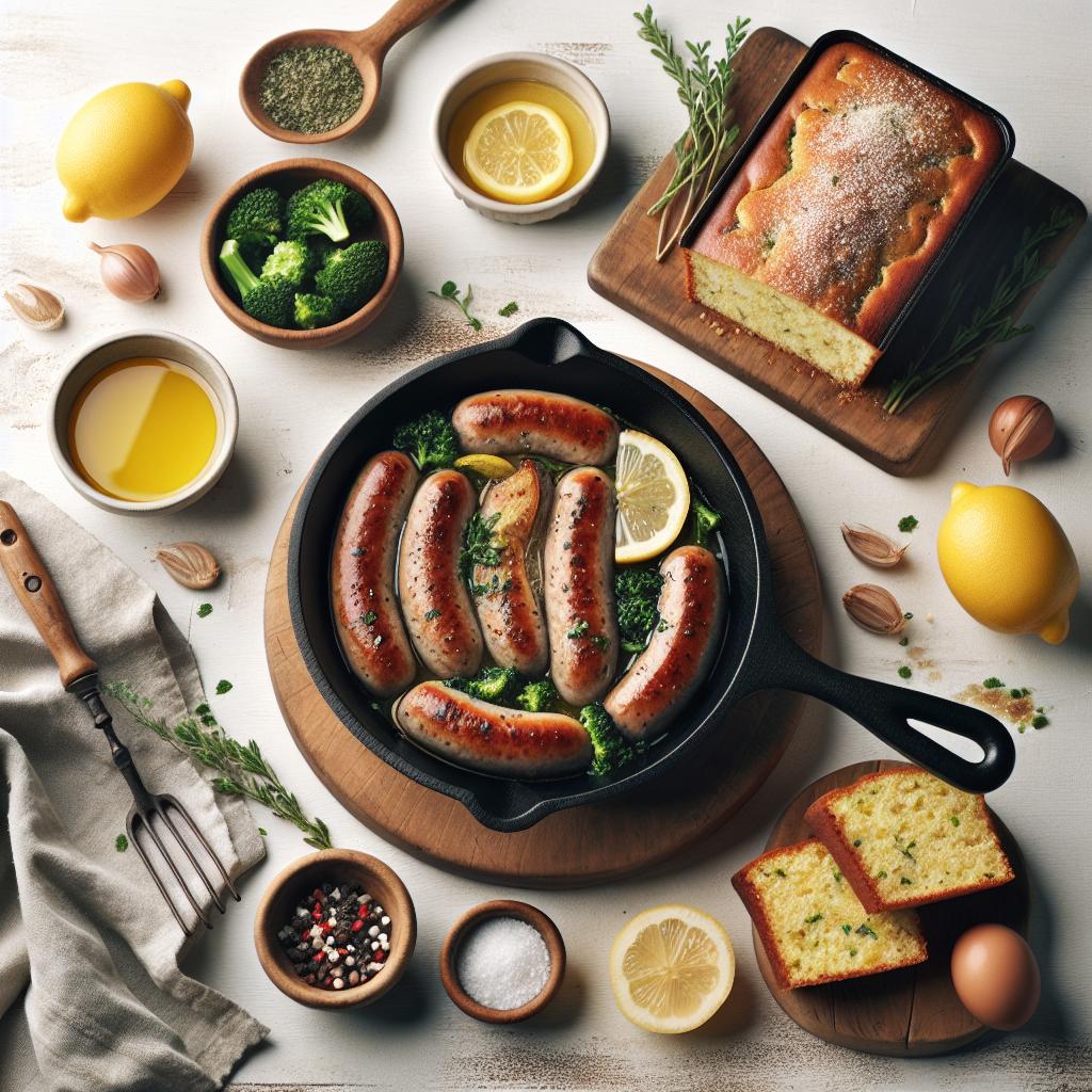 Savor Flavor: Turkey Sausage Skillet & Zesty Lemon Loaf