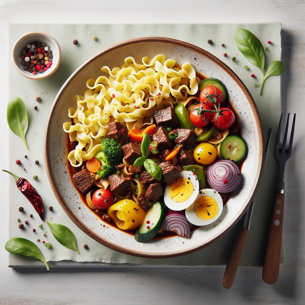 Hearty Beef Goulash with Egg Noodles: A Comfort Classic