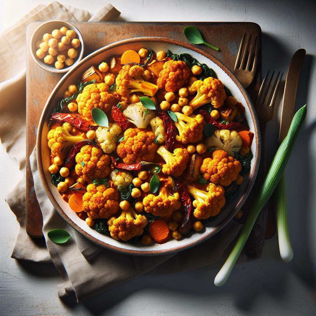 Roasted Cauliflower & Chickpea Curry: A Flavorful Feast