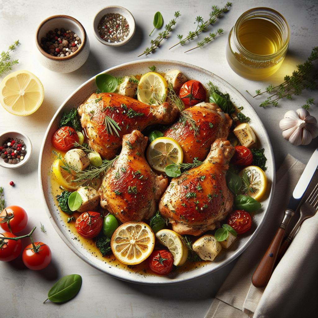 Zesty Lemon Herb Roasted Chicken Thighs Recipe Guide
