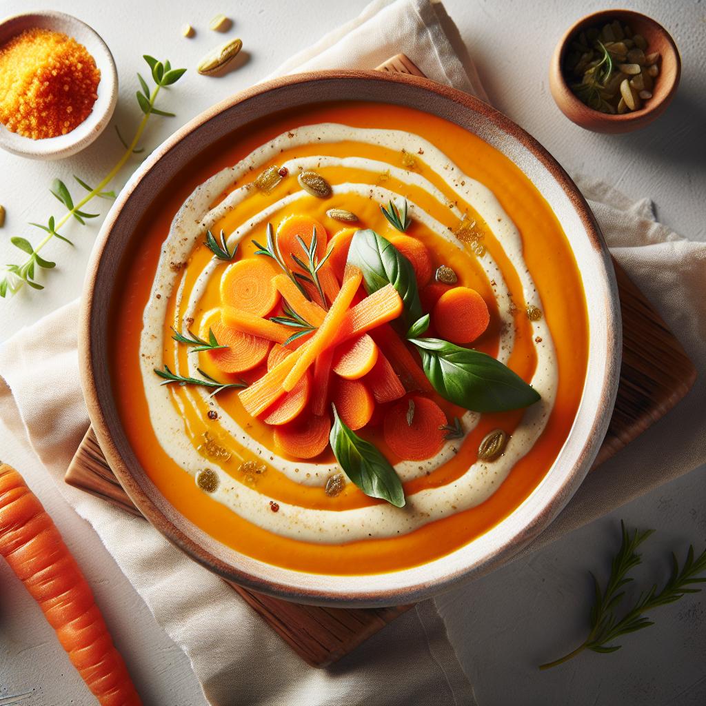 Velvety Carrot Soup: A Creamy Comfort in Every Spoonful