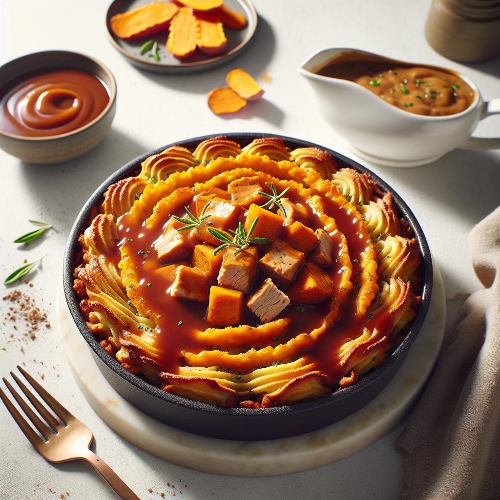 Hearty Turkey Shepherd's Pie with Sweet Potato Twist