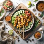 Grilled Chicken Satay with Irresistible Spicy Peanut Sauce