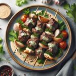 Savory Beef Kofta Kebabs with Creamy Garlic Sauce Delight