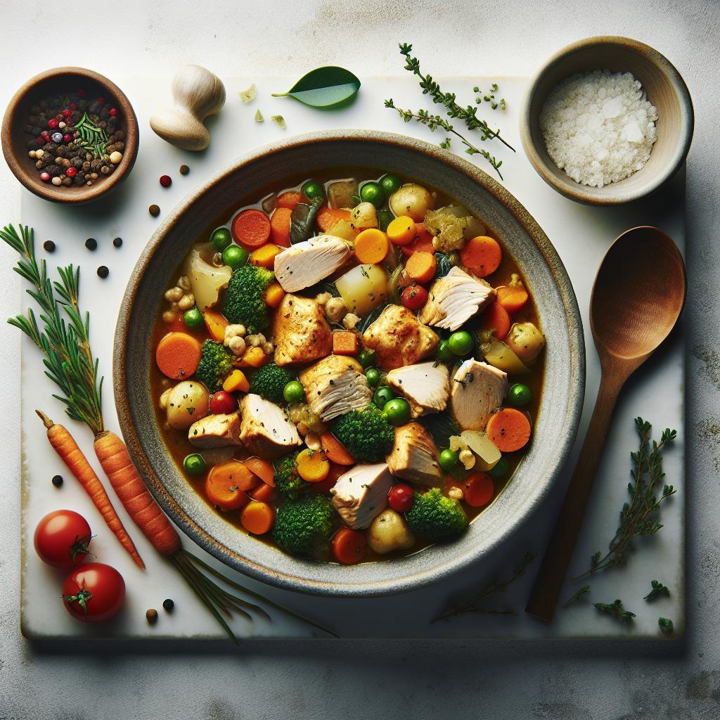 Hearty Chicken and Vegetable Stew: A Nutritious Comfort Bowl