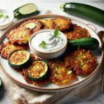 Crispy Zucchini Fritters: A Perfect Yogurt Dip Delight