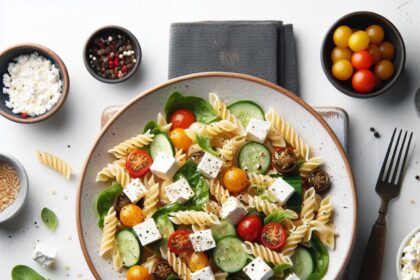 Mediterranean Delight: Greek Pasta Salad with Feta Flair