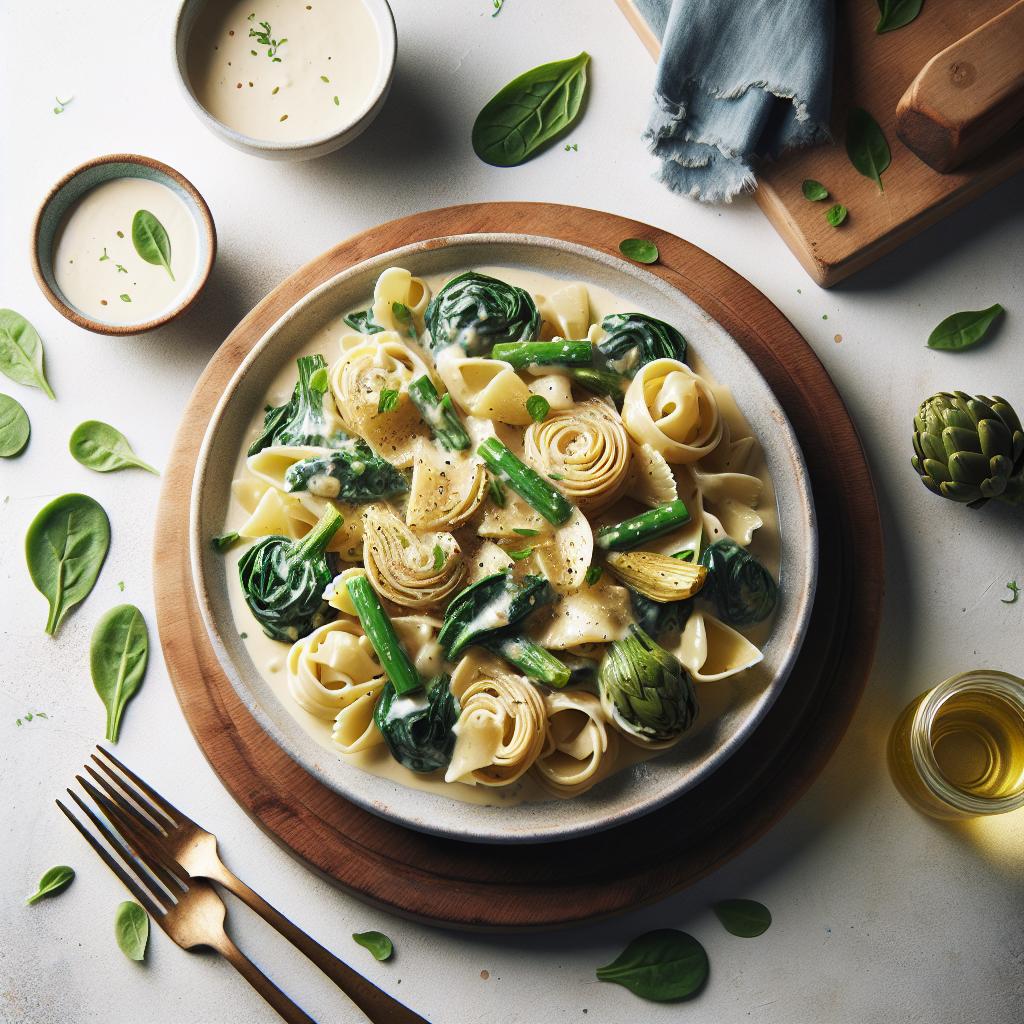 Indulgent Creamy Spinach Artichoke Pasta Recipe Unveiled