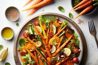 Bright and Zesty Roasted Carrot Salad: A Flavorful Twist