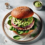 Turkey Burger Delight: Creamy Avocado Mash Twist